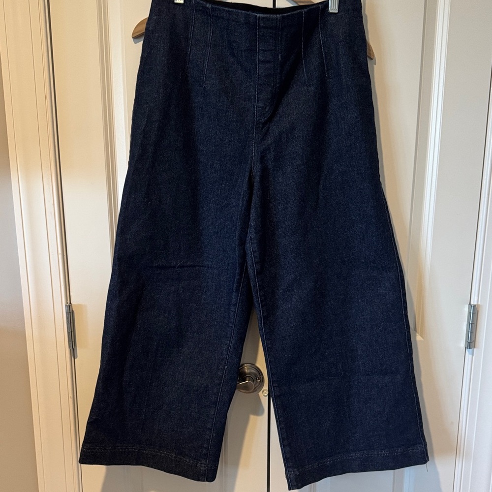 SPANX Navy Wide-Leg Pants